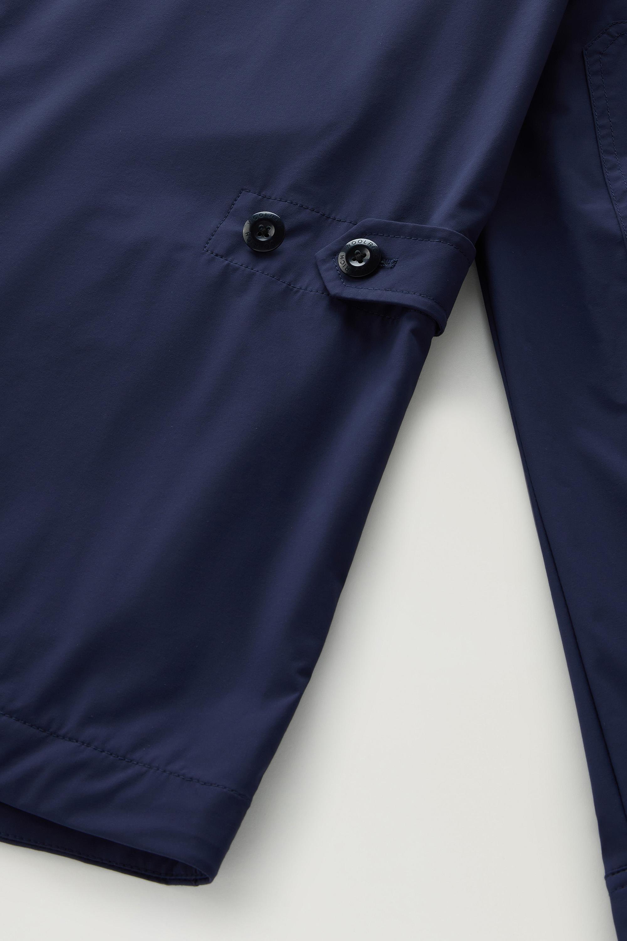Field Jacket in Matt Finish Stretch Nylon Blue photo 5 | Woolrich