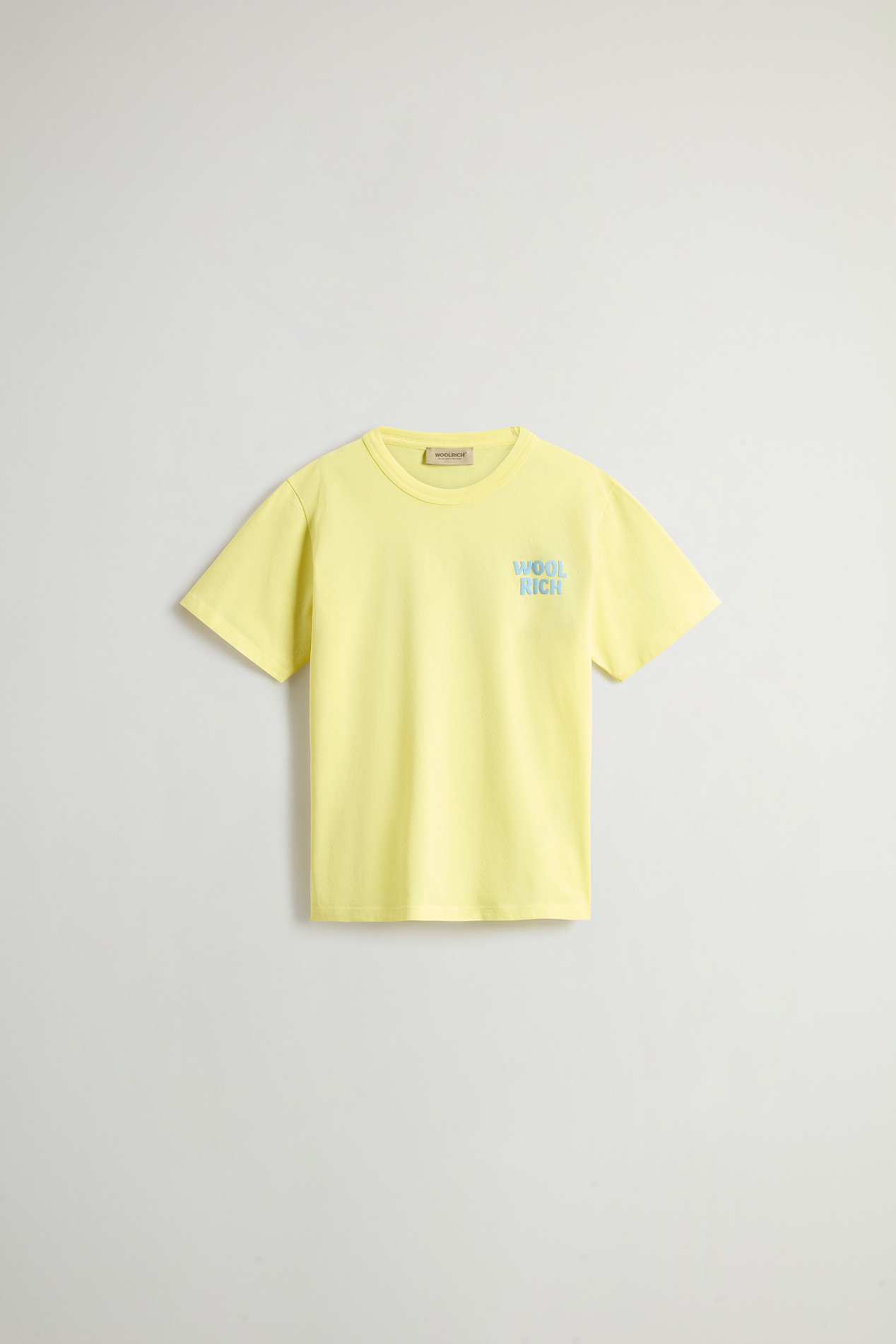 Boys’ T-Shirt in Pure Cotton with Print on the Back Yellow photo 1 | Woolrich
