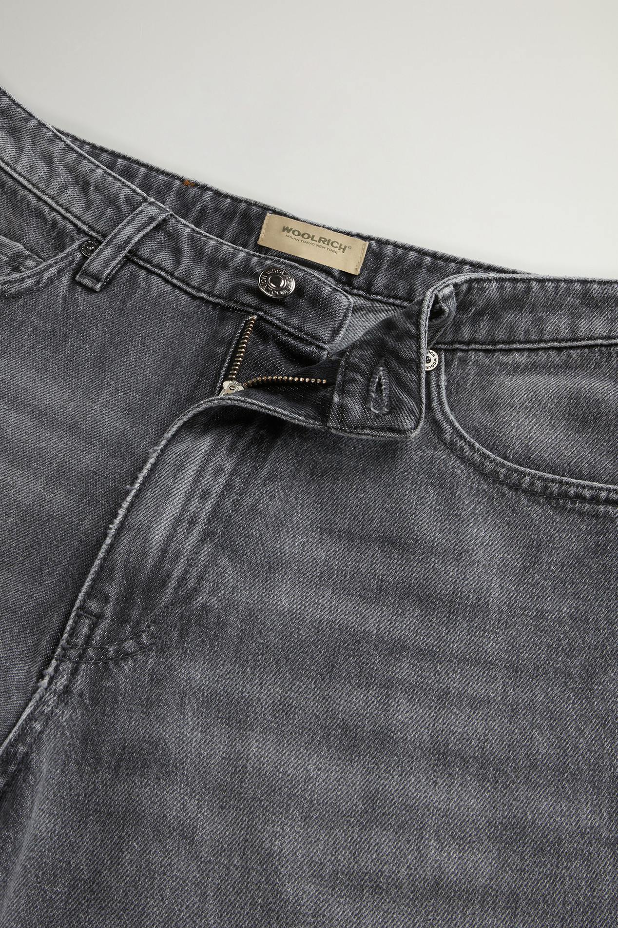 Pants in Pure Cotton Denim Gray photo 4 | Woolrich
