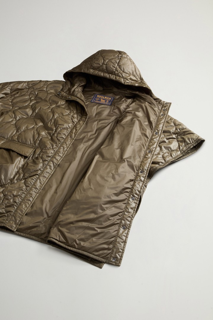 Quilted Cape in Urban Light Nylon Green photo 8 | Woolrich
