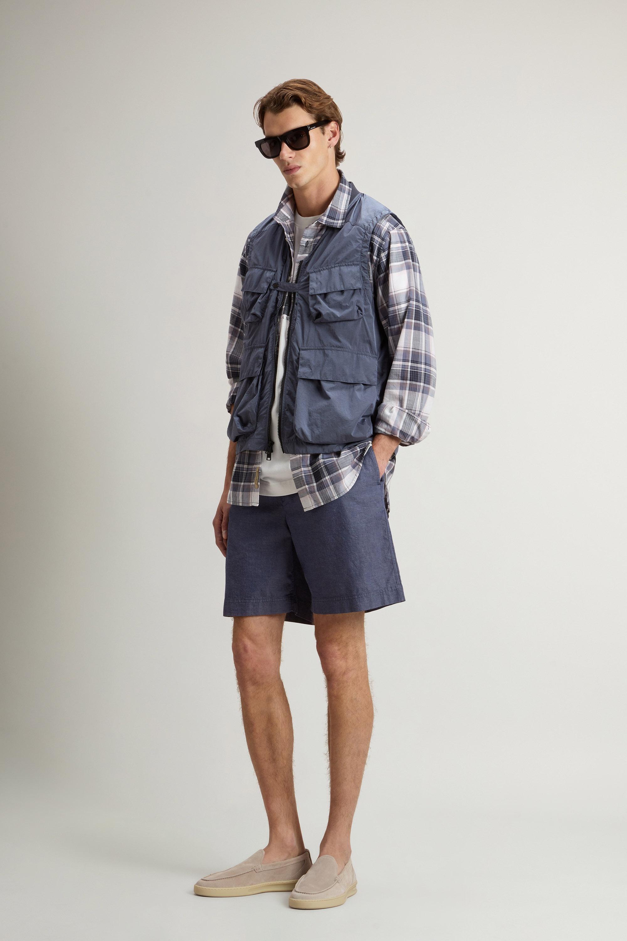 Short en denim de coton léger Bleu photo 1 | Woolrich