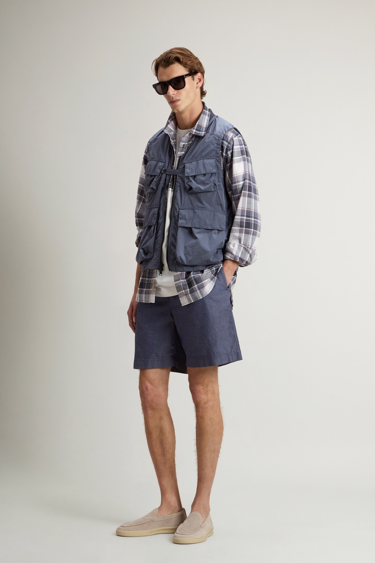 WASHED INDIGO SHORT Blue photo 1 | Woolrich