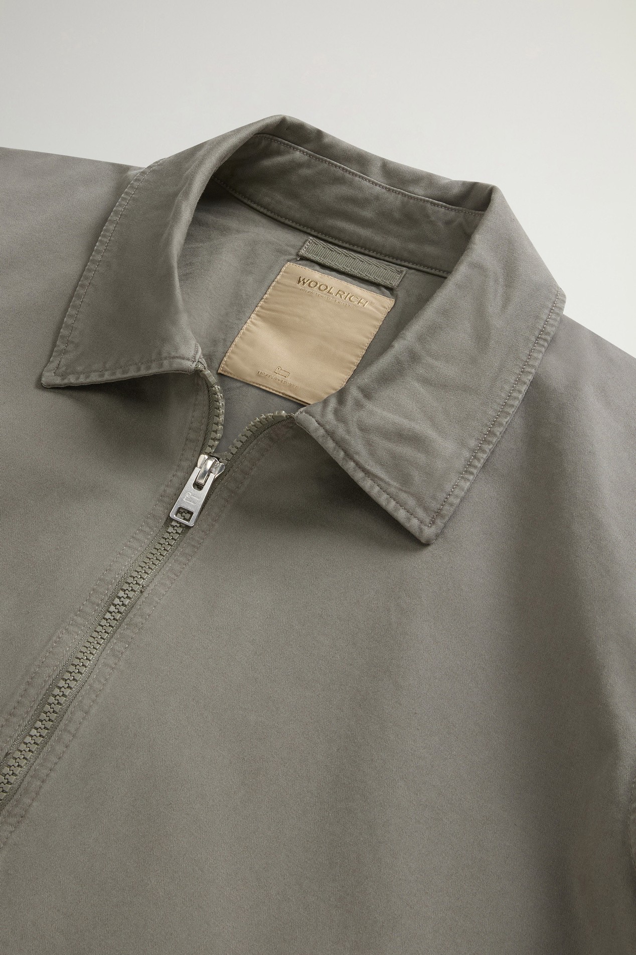 Garment-Dyed Timber Overshirt in Cotton Twill Green photo 6 | Woolrich