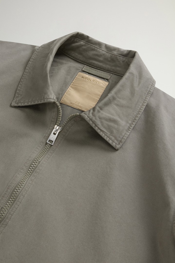 Garment-Dyed Timber Overshirt in Cotton Twill Green photo 6 | Woolrich