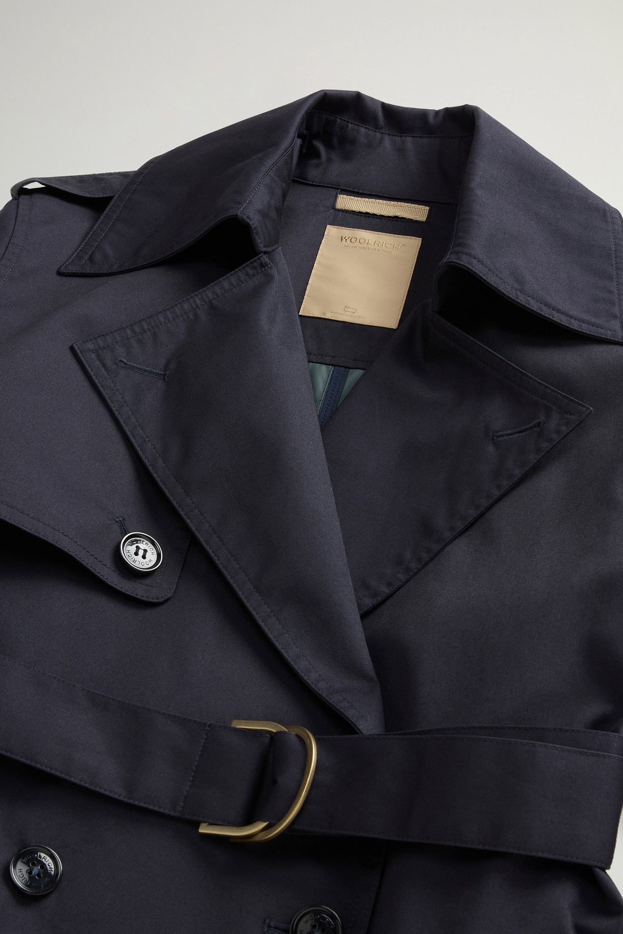 TECH COTTON TRENCH Blue photo 6 | Woolrich