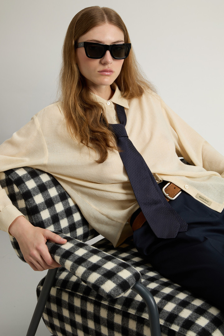 Shirt in Italian Brushed Fabric White photo 4 | Woolrich