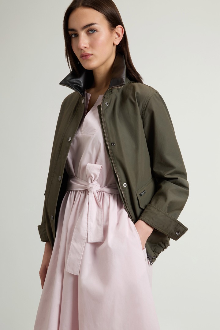 Dundee Jacket in Superwax Cotton Green photo 4 | Woolrich