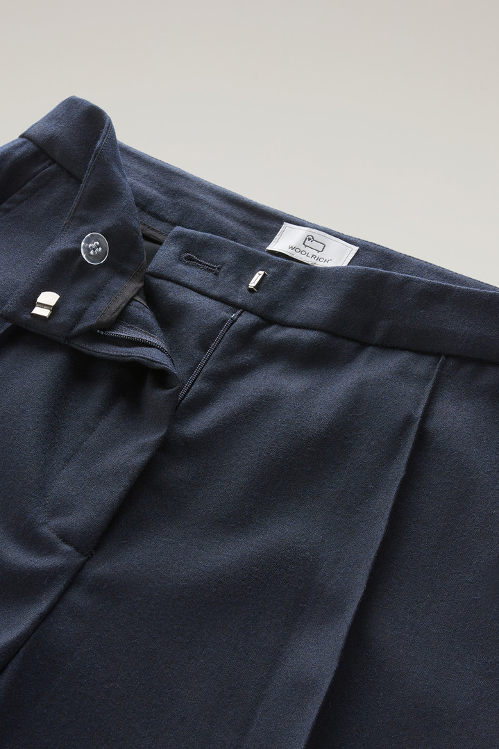 Wide Leg Pants in Virgin Wool Blend Blue photo 2 | Woolrich