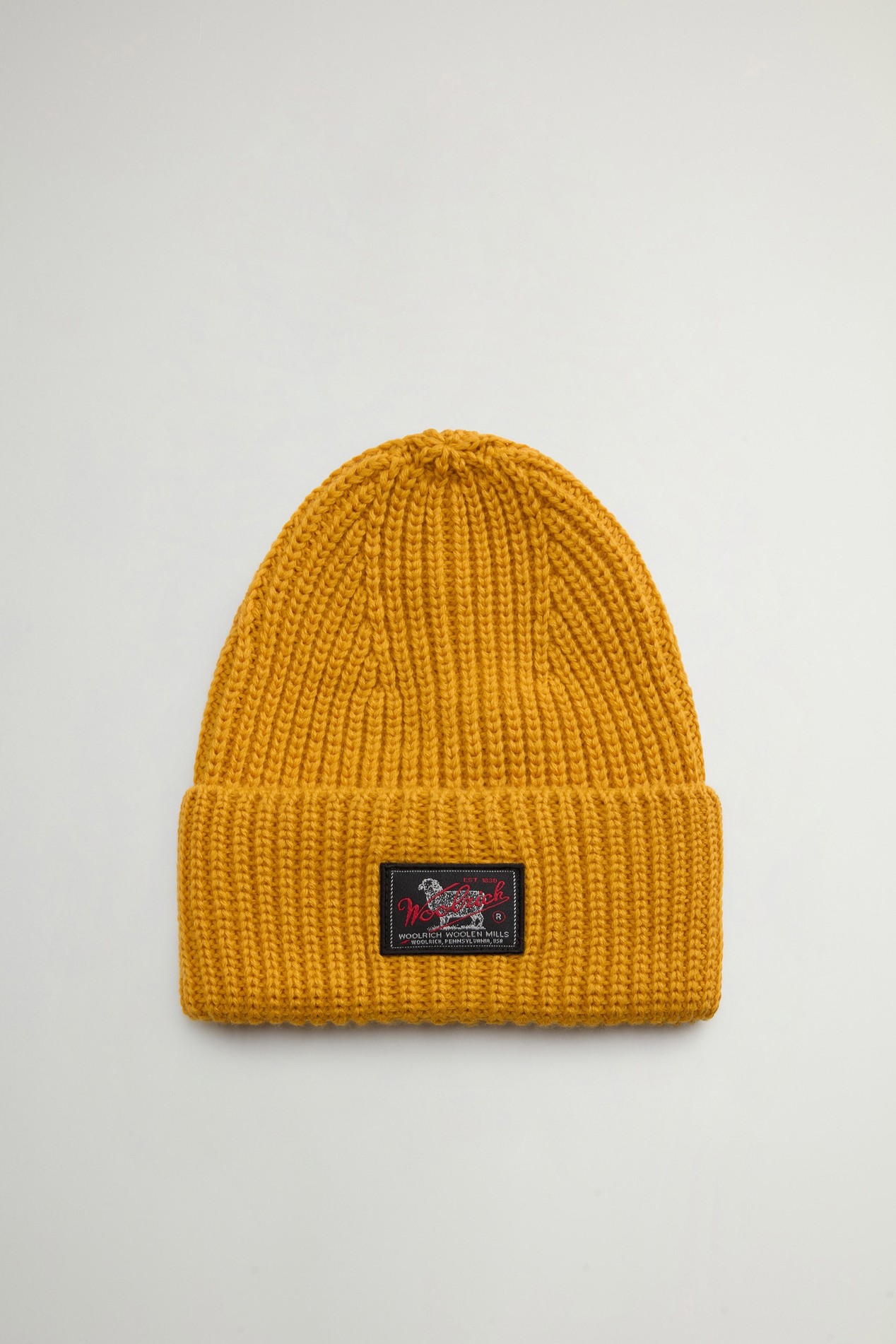 WM PATCH BEANIE Yellow photo 2 | Woolrich