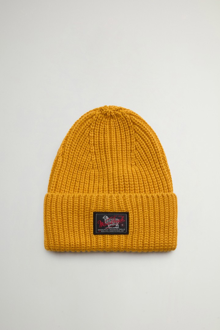 WM PATCH BEANIE Yellow photo 2 | Woolrich