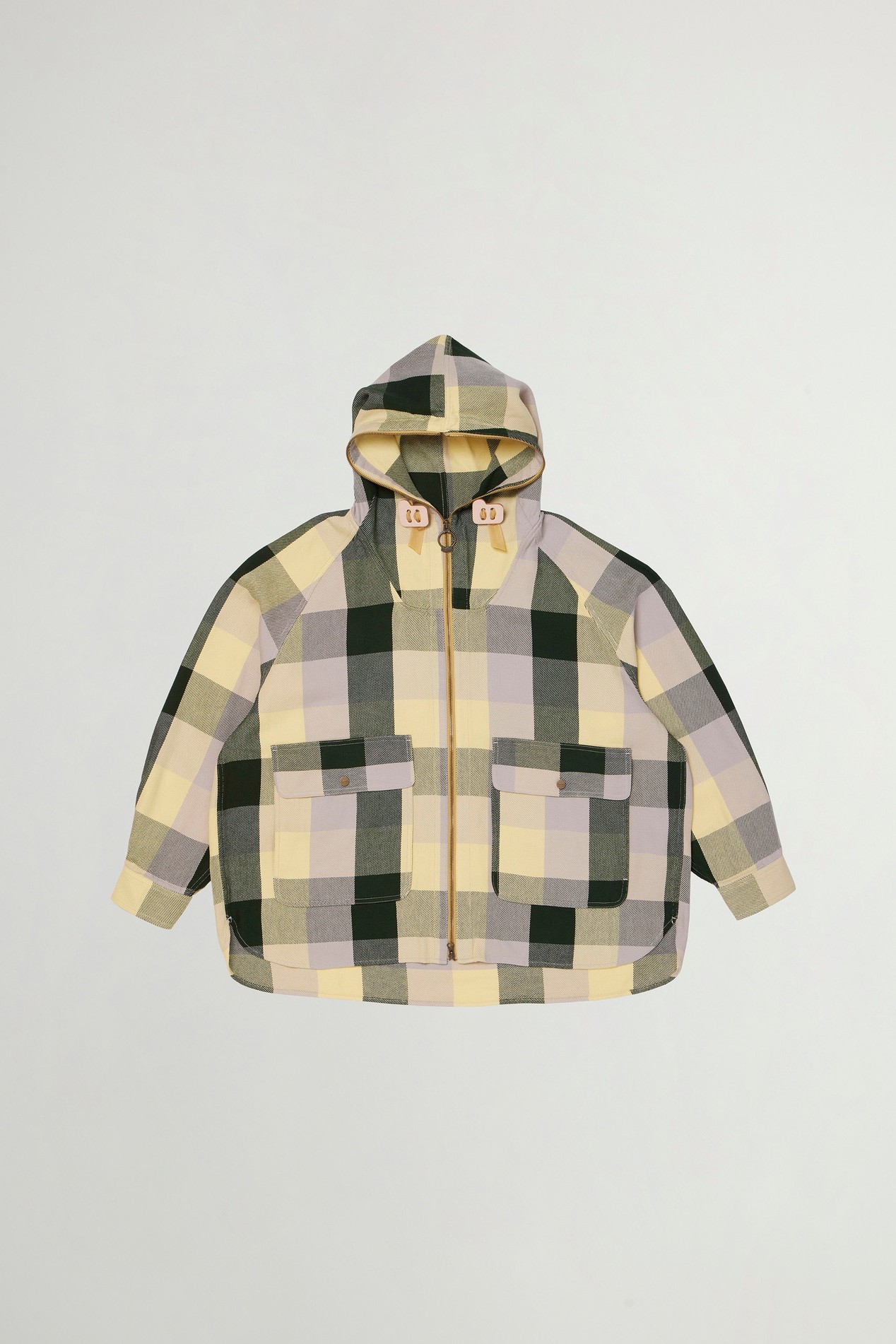 BUFFALO CHECK ZIP HOODIE SHIRT Yellow photo 1 | Woolrich