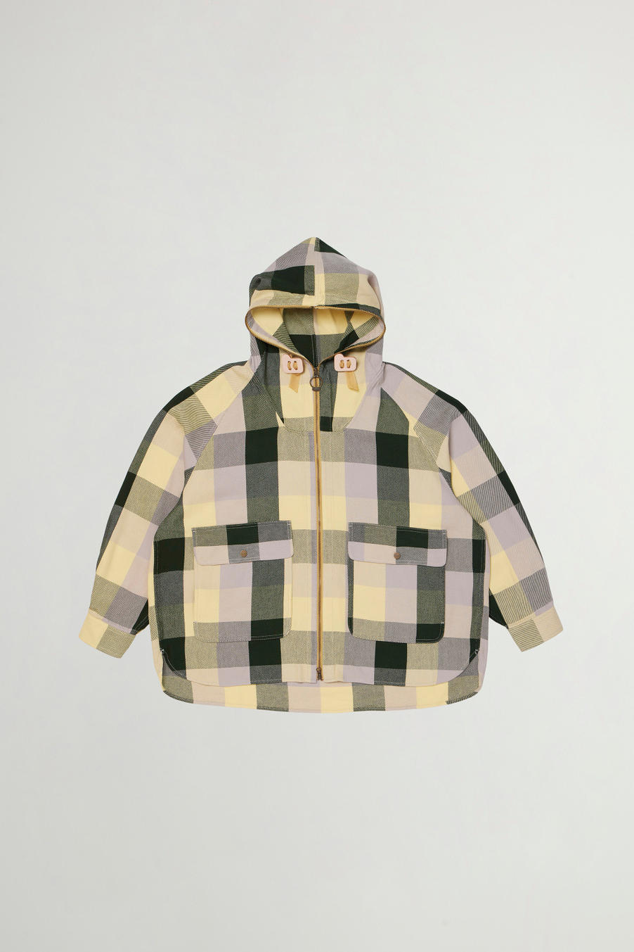 BUFFALO CHECK ZIP HOODIE SHIRT Jaune photo 1 | Woolrich