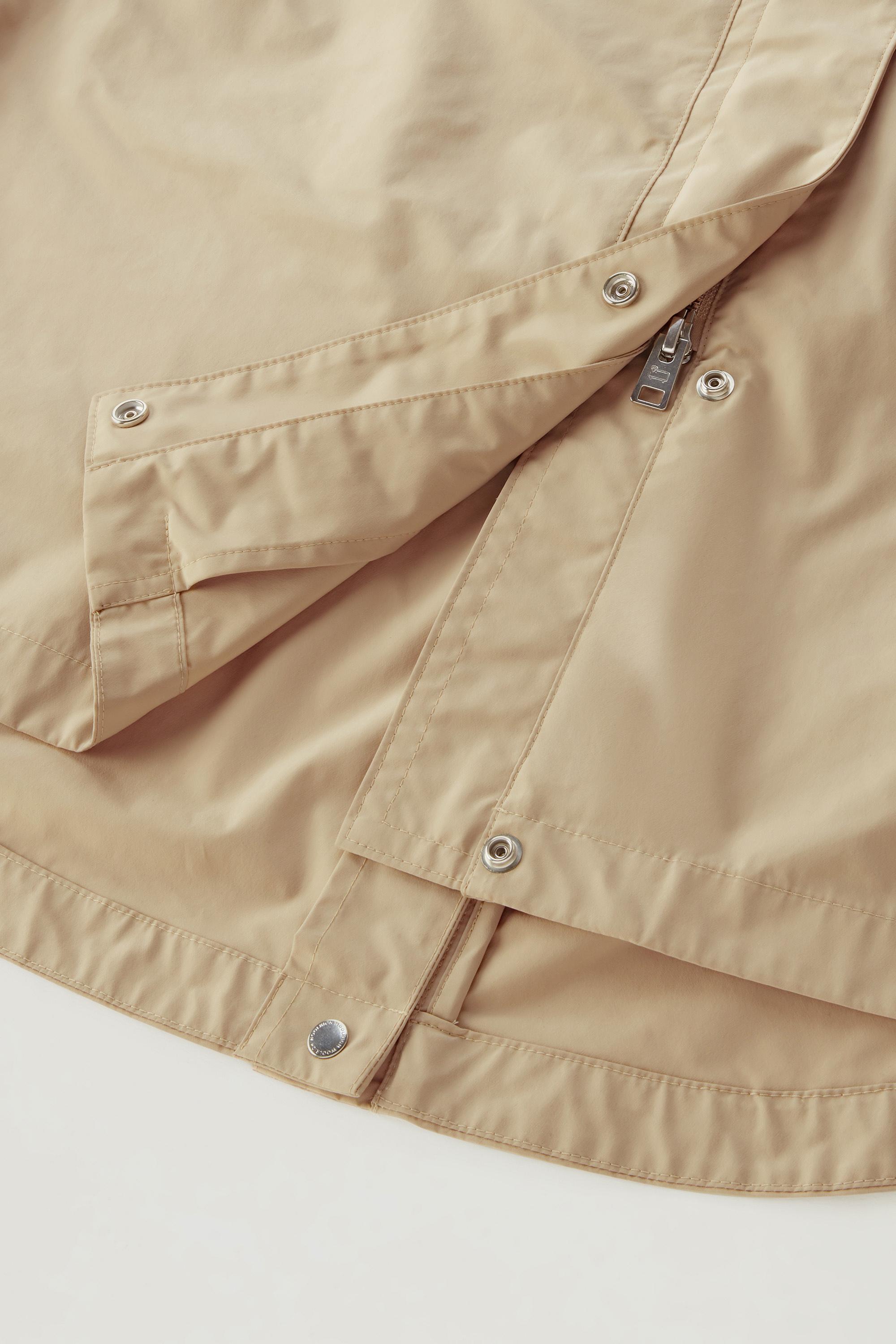 Long Summer Parka in Urban Touch Fabric with Hood Beige photo 5 | Woolrich