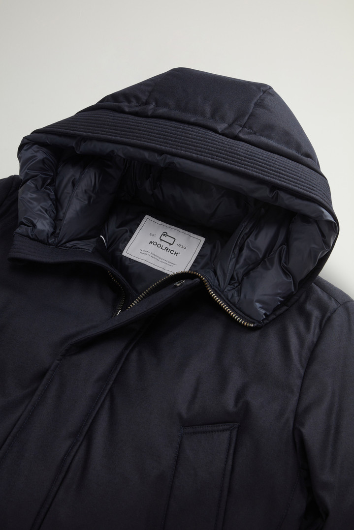 Parka in Italian Wool and Silk Blend Crafted with a Loro Piana Fabric Blue photo 2 | Woolrich