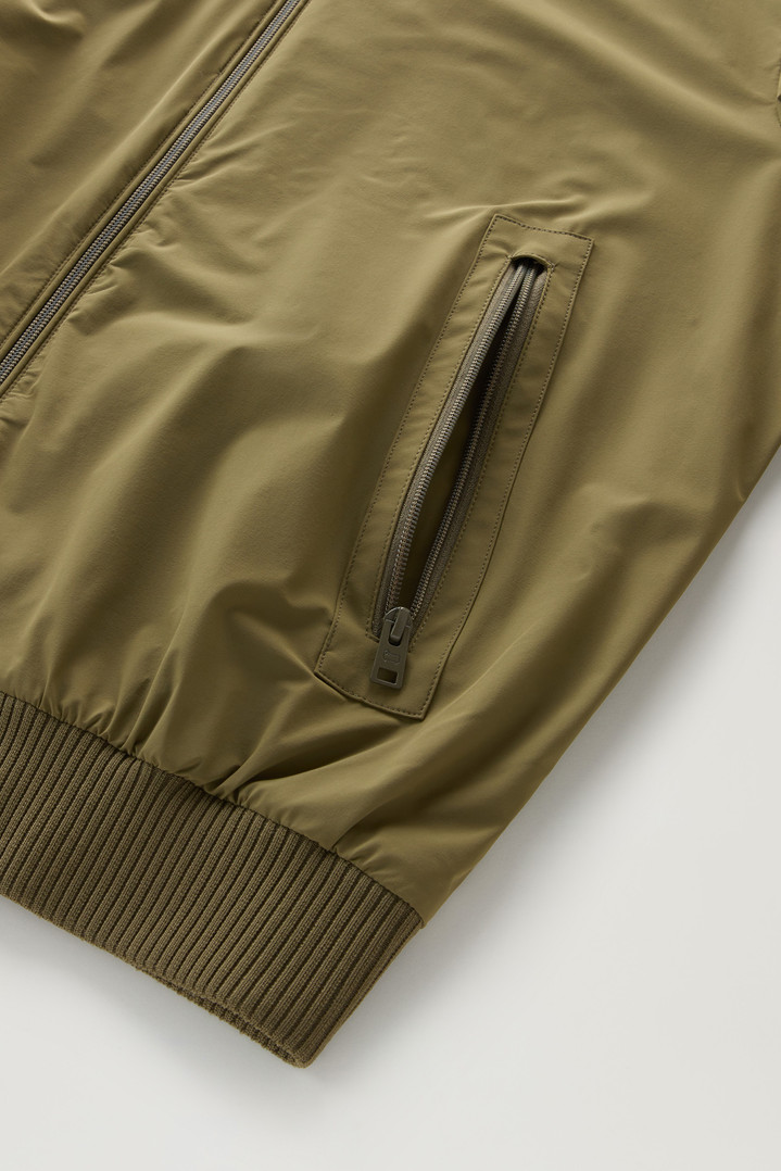 Stretch Matt Finish Nylon Bomber Jacket Green photo 4 | Woolrich