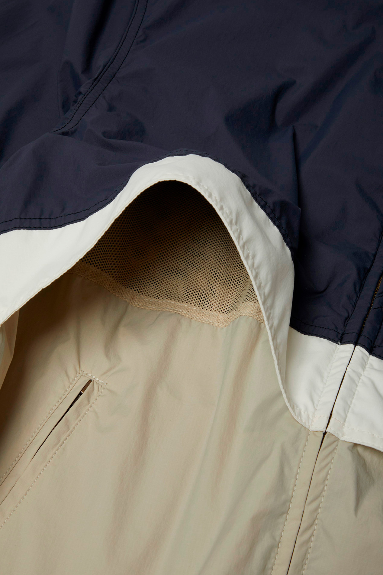 Ripstop Nylon Jacket with Foldable Hood Blue photo 4 | Woolrich