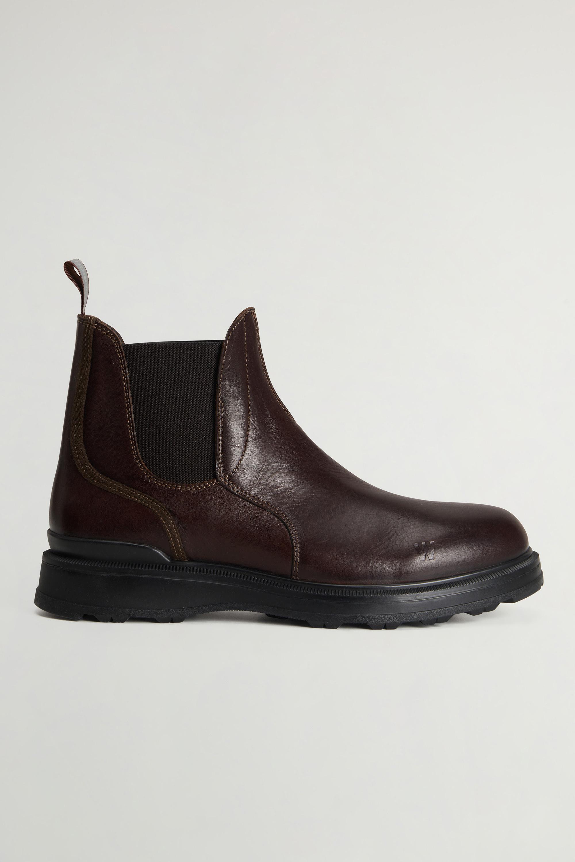 Stone Grove Ankle Boots in Cowhide Leather Brown photo 1 | Woolrich