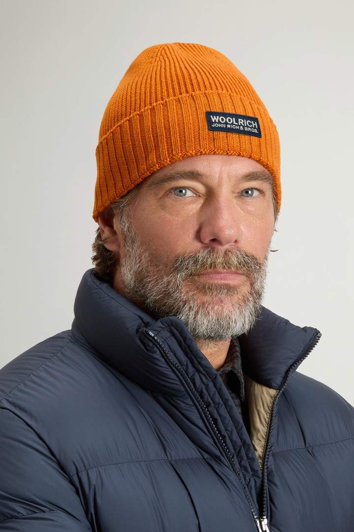 LEGACY PATCH BEANIE Brown photo 1 | Woolrich