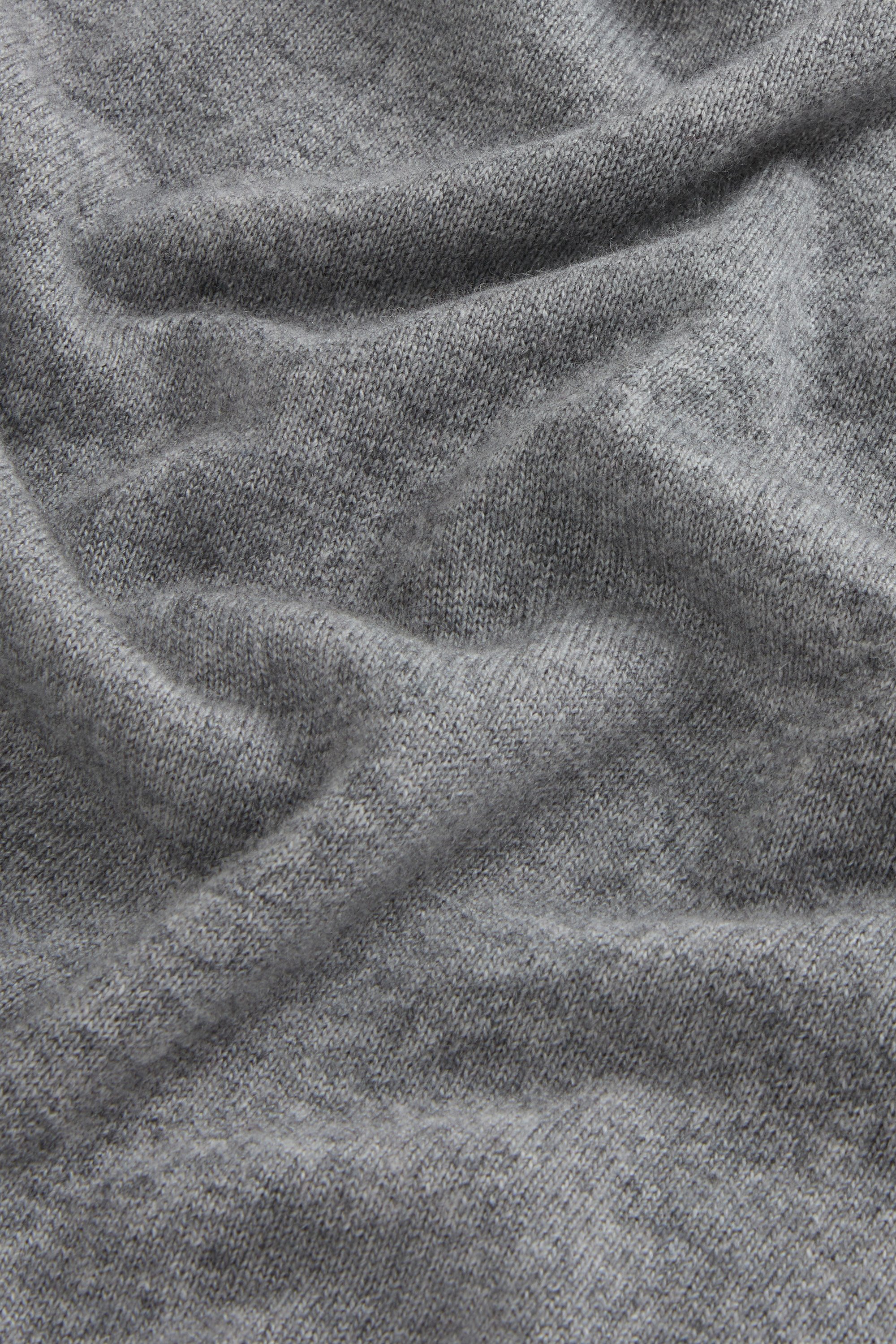 Crewneck Sweater in Virgin Wool and Cashmere Blend Gray photo 6 | Woolrich