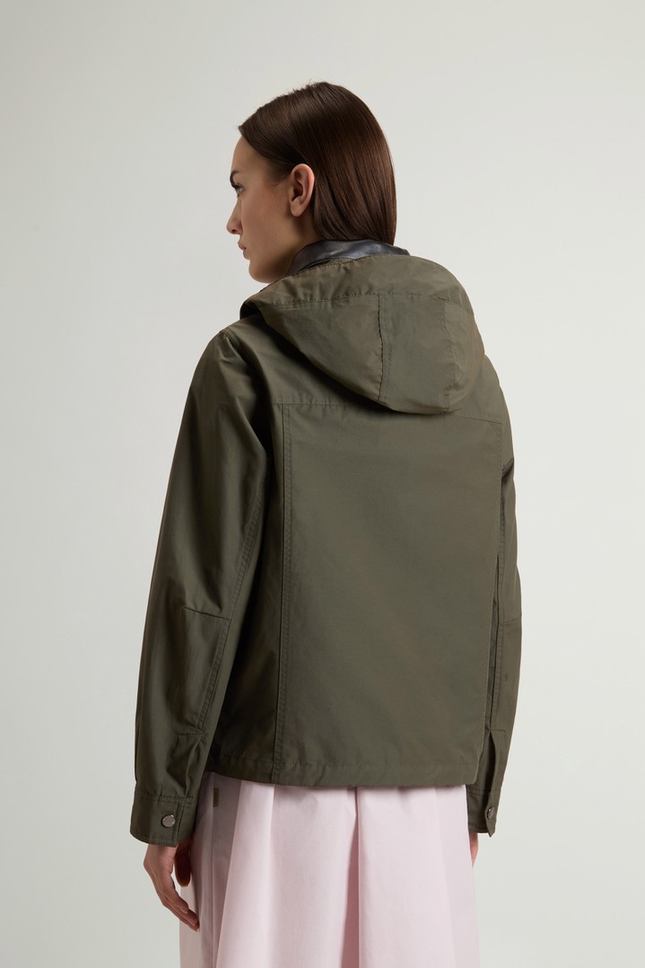 Dundee Jacket in Superwax Cotton Green photo 3 | Woolrich