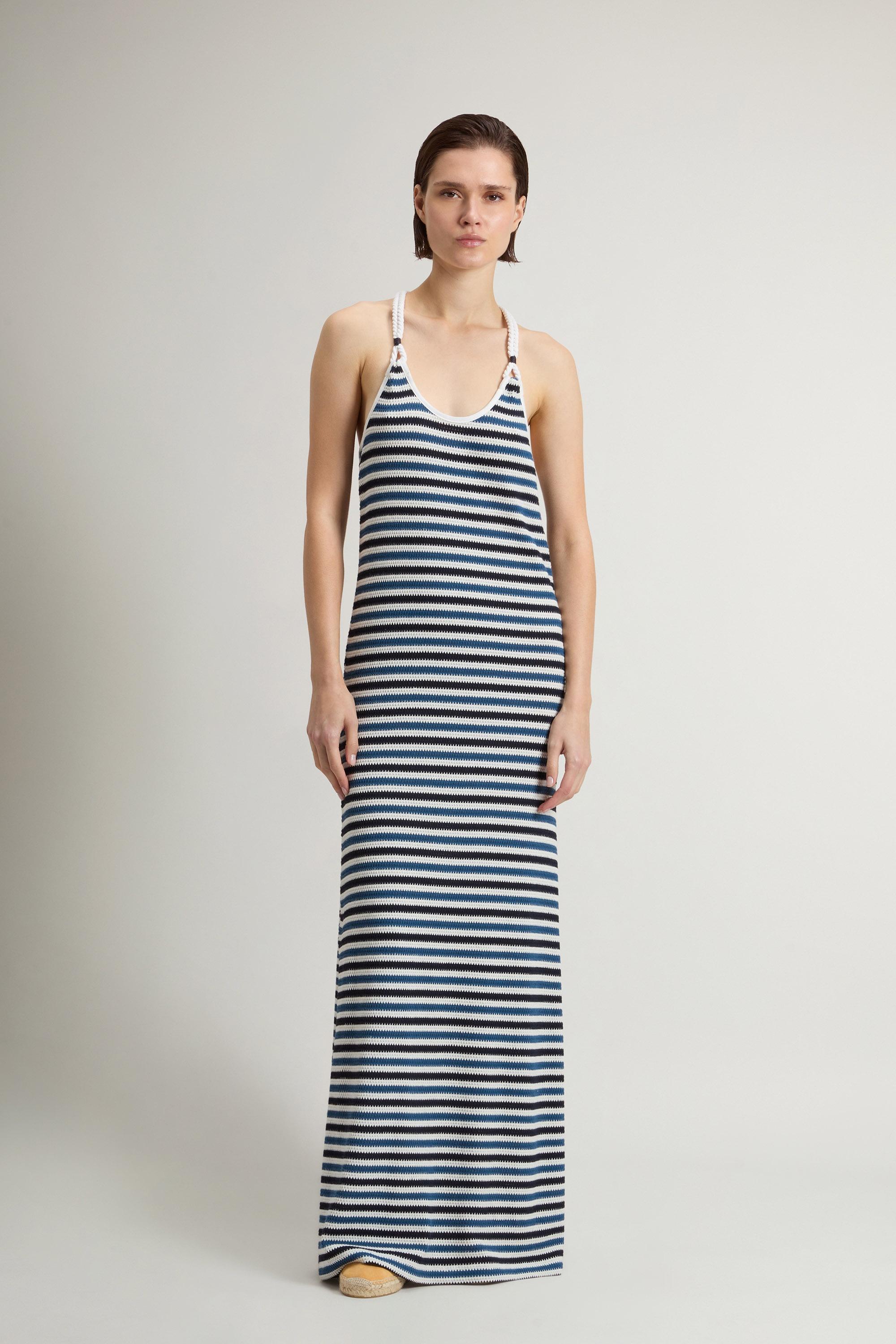 Dress in Striped Cotton-Blend Jersey Multicolor photo 1 | Woolrich