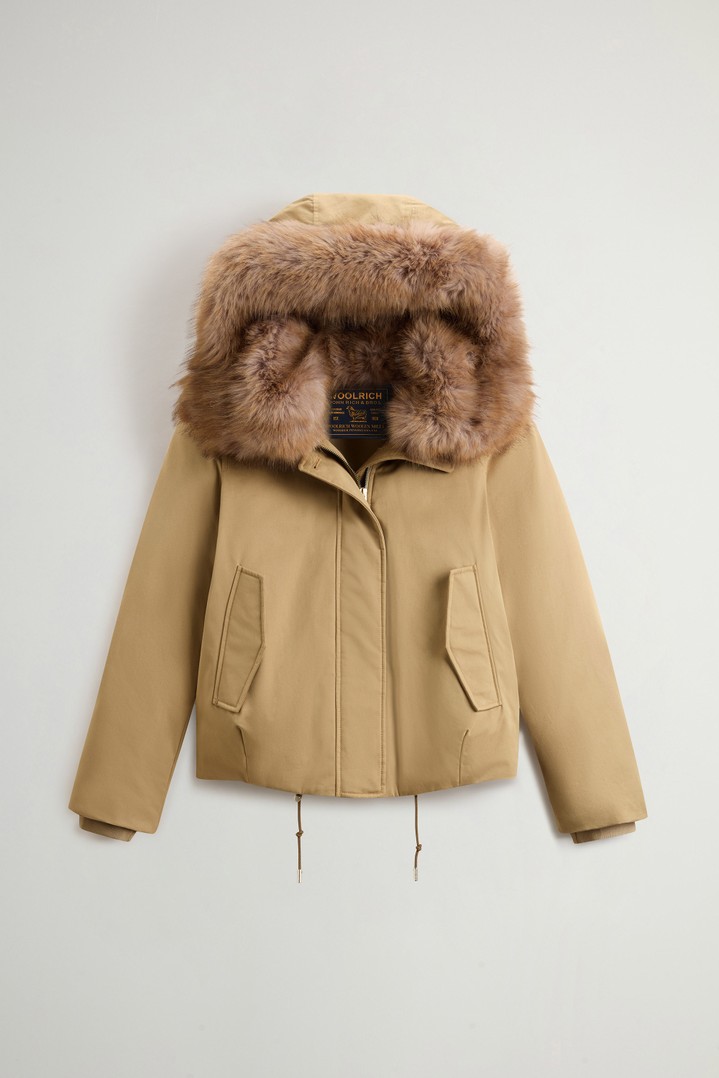 Short Padded Parka in Best Cotton Beige photo 5 | Woolrich