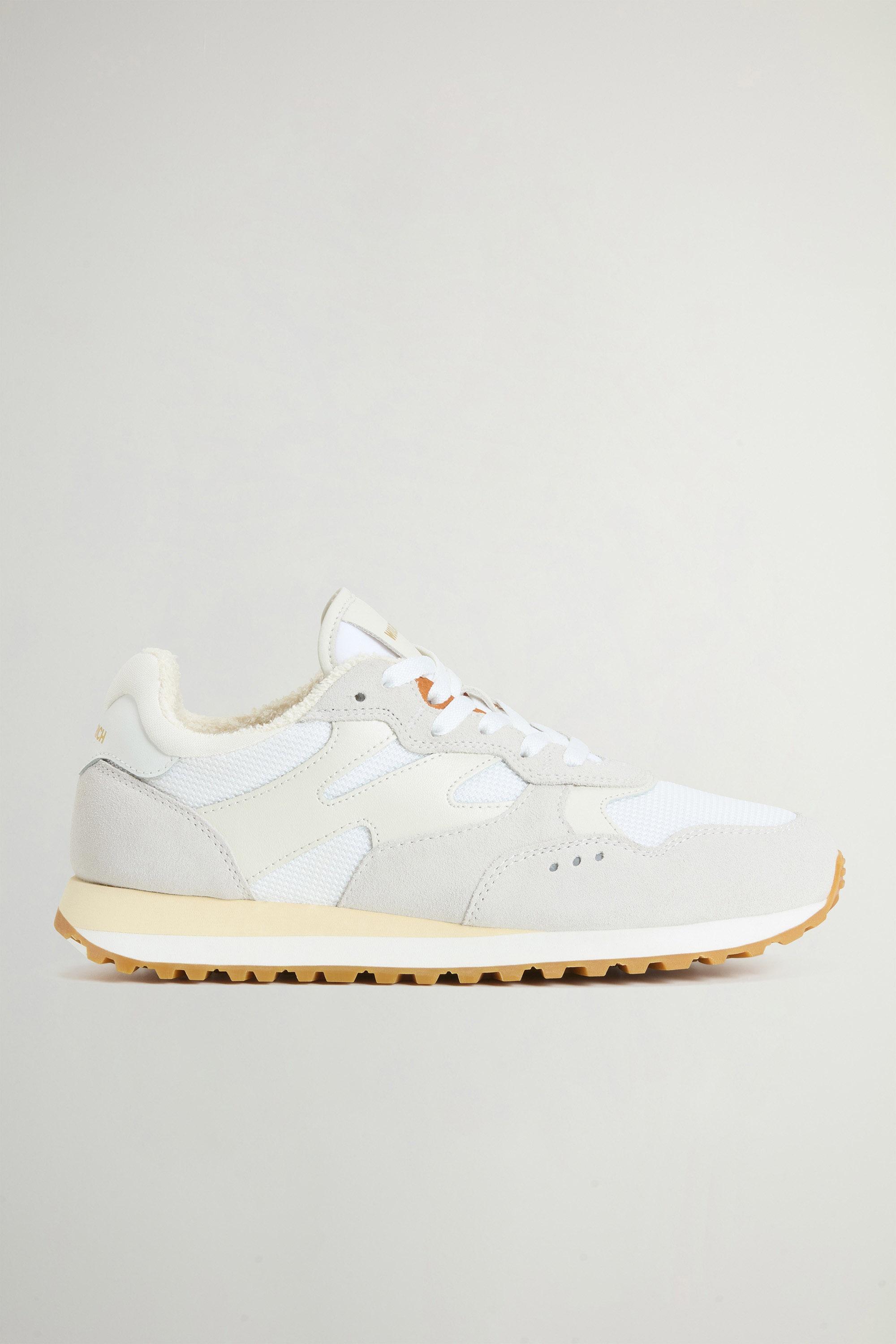 Gravel Sneakers in Nylon and Suede White photo 1 | Woolrich