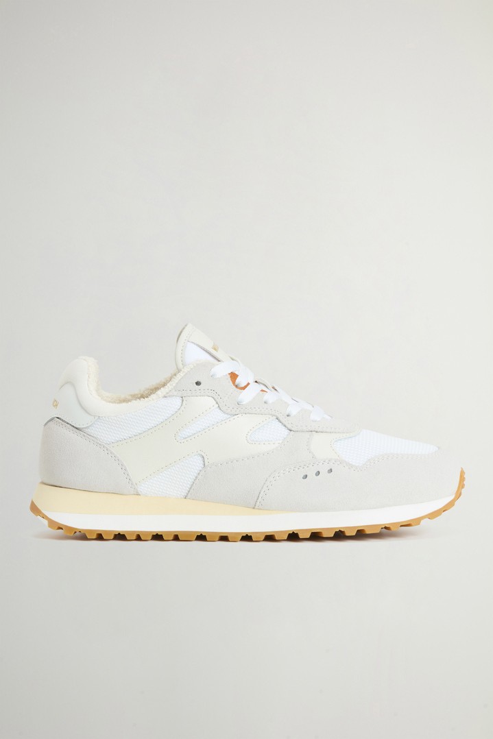 Gravel Sneakers in Nylon and Suede White photo 1 | Woolrich