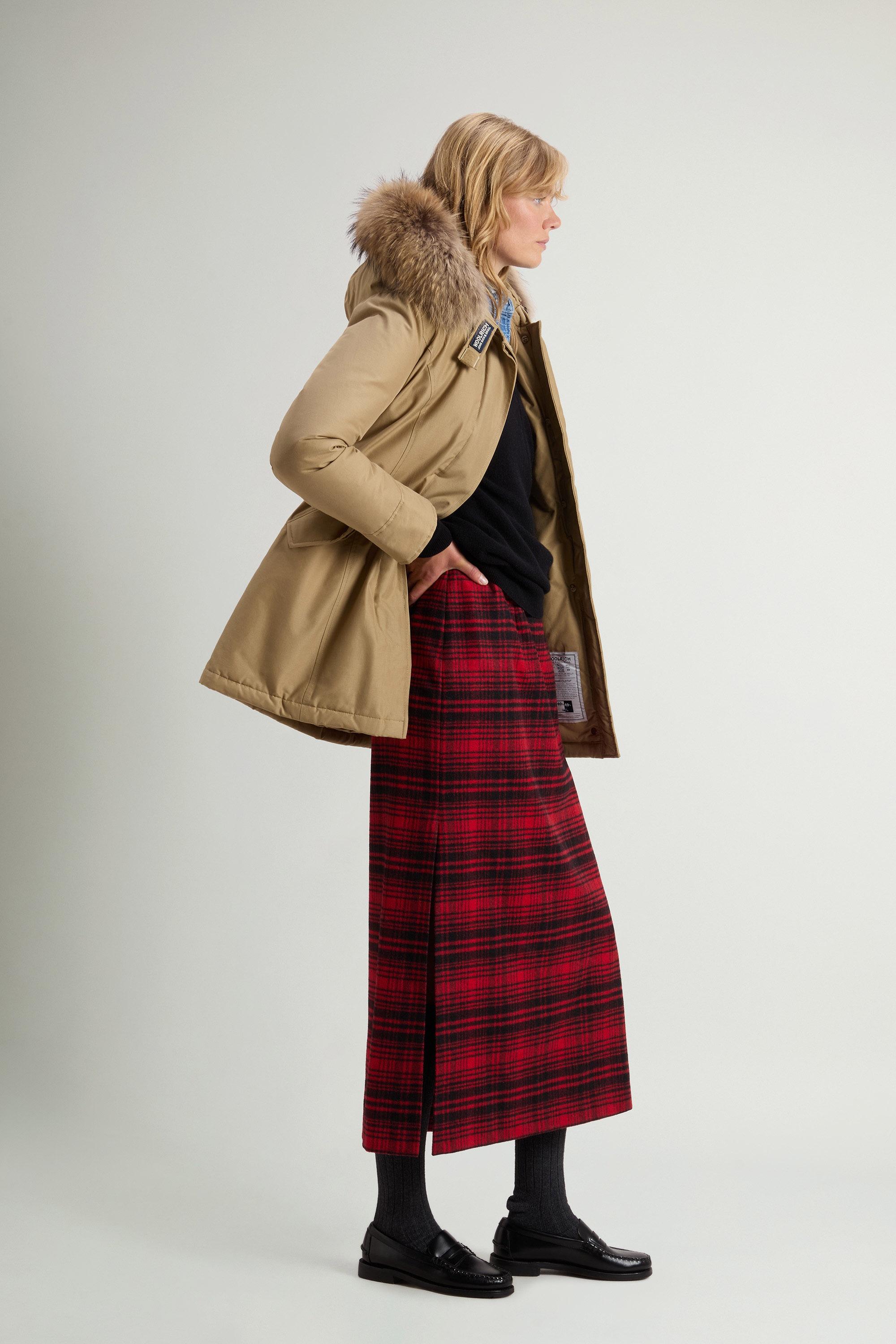 Arctic Parka in Ramar Cloth with Detachable Fur Trim Beige photo 1 | Woolrich