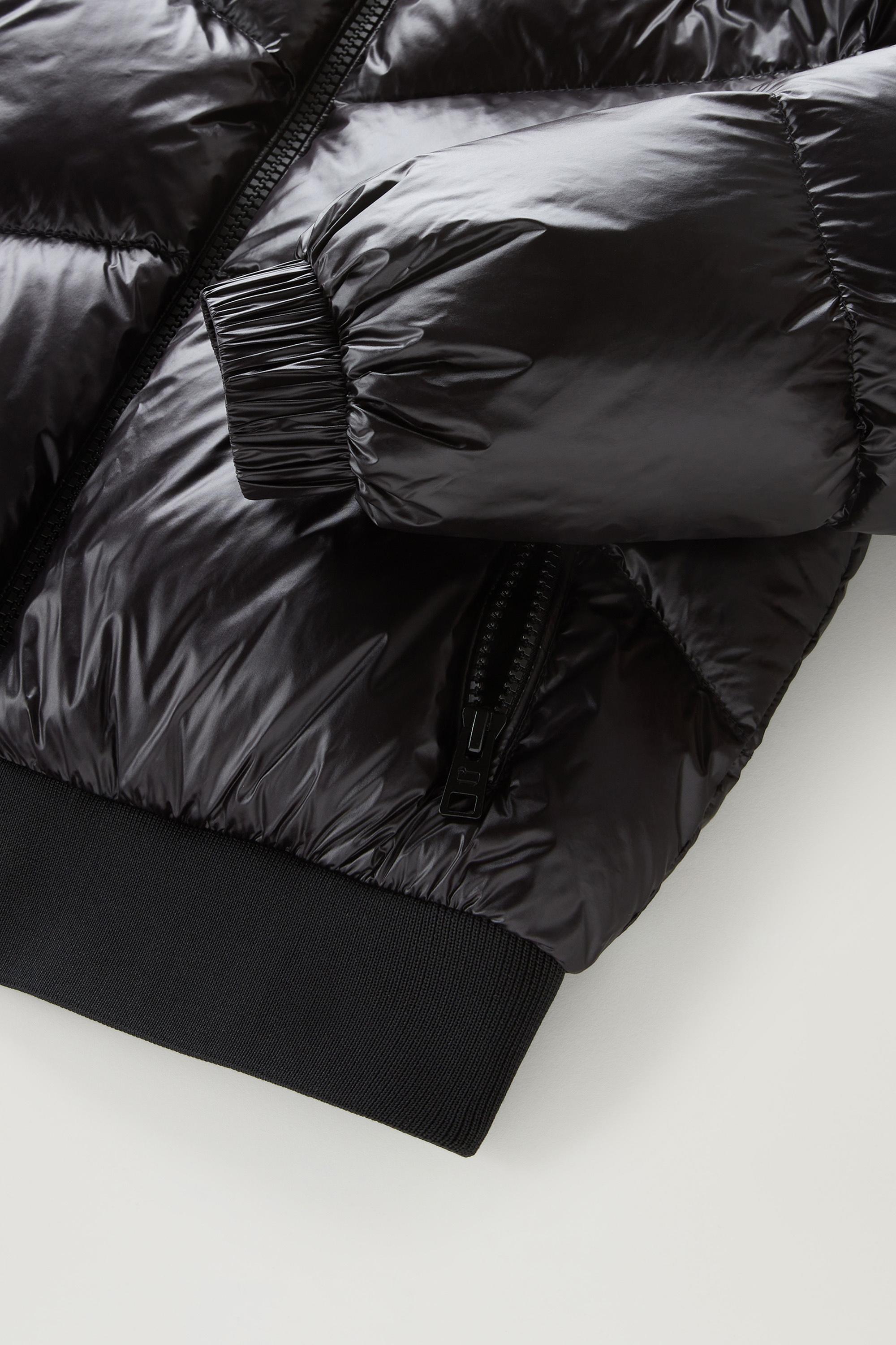 Girls' Aliquippa Down Jacket in Glossy Nylon Black photo 5 | Woolrich