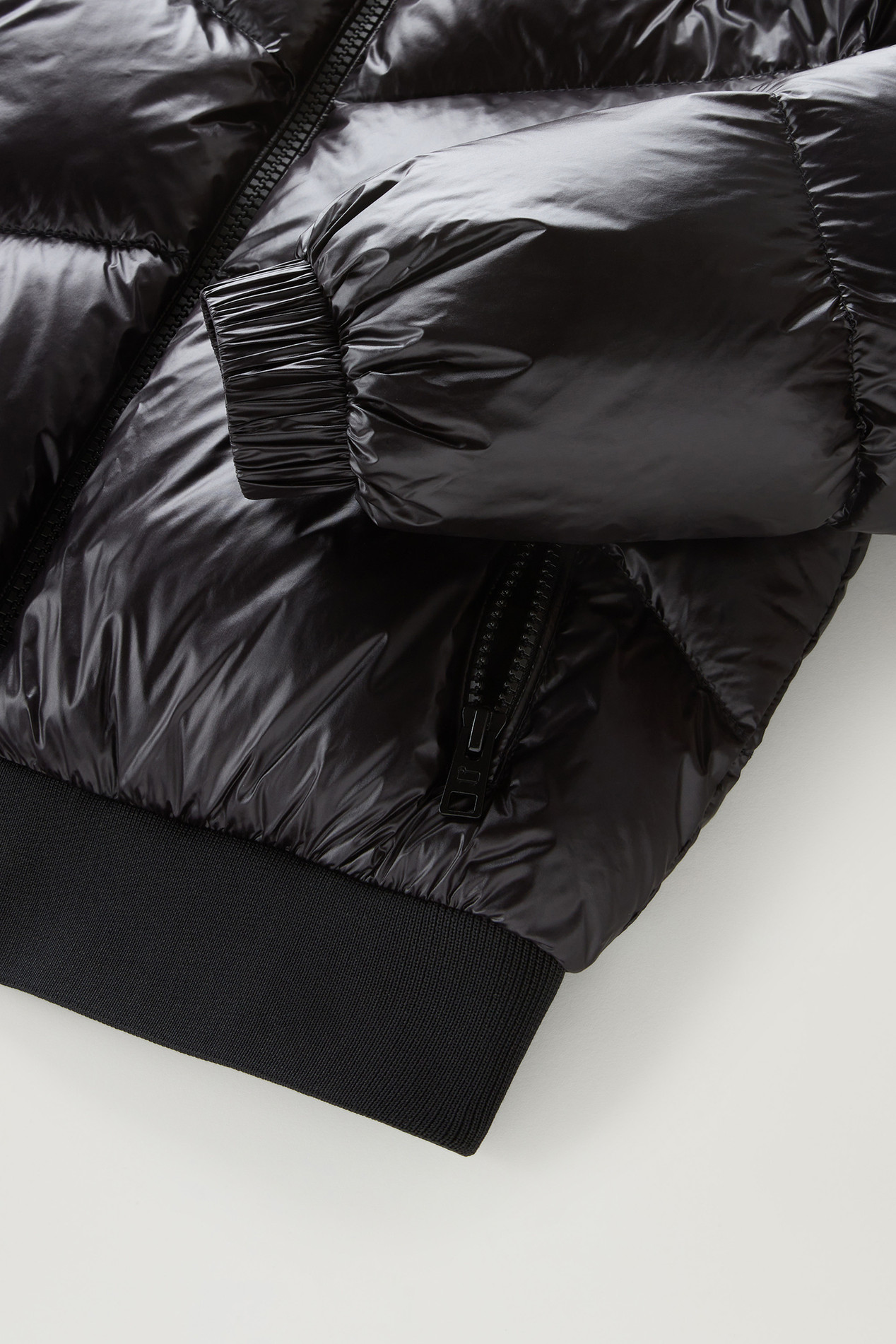 Girls' Aliquippa Down Jacket in Glossy Nylon Black photo 5 | Woolrich