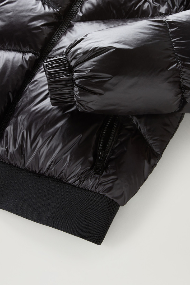 Girls' Aliquippa Down Jacket in Glossy Nylon Black photo 5 | Woolrich