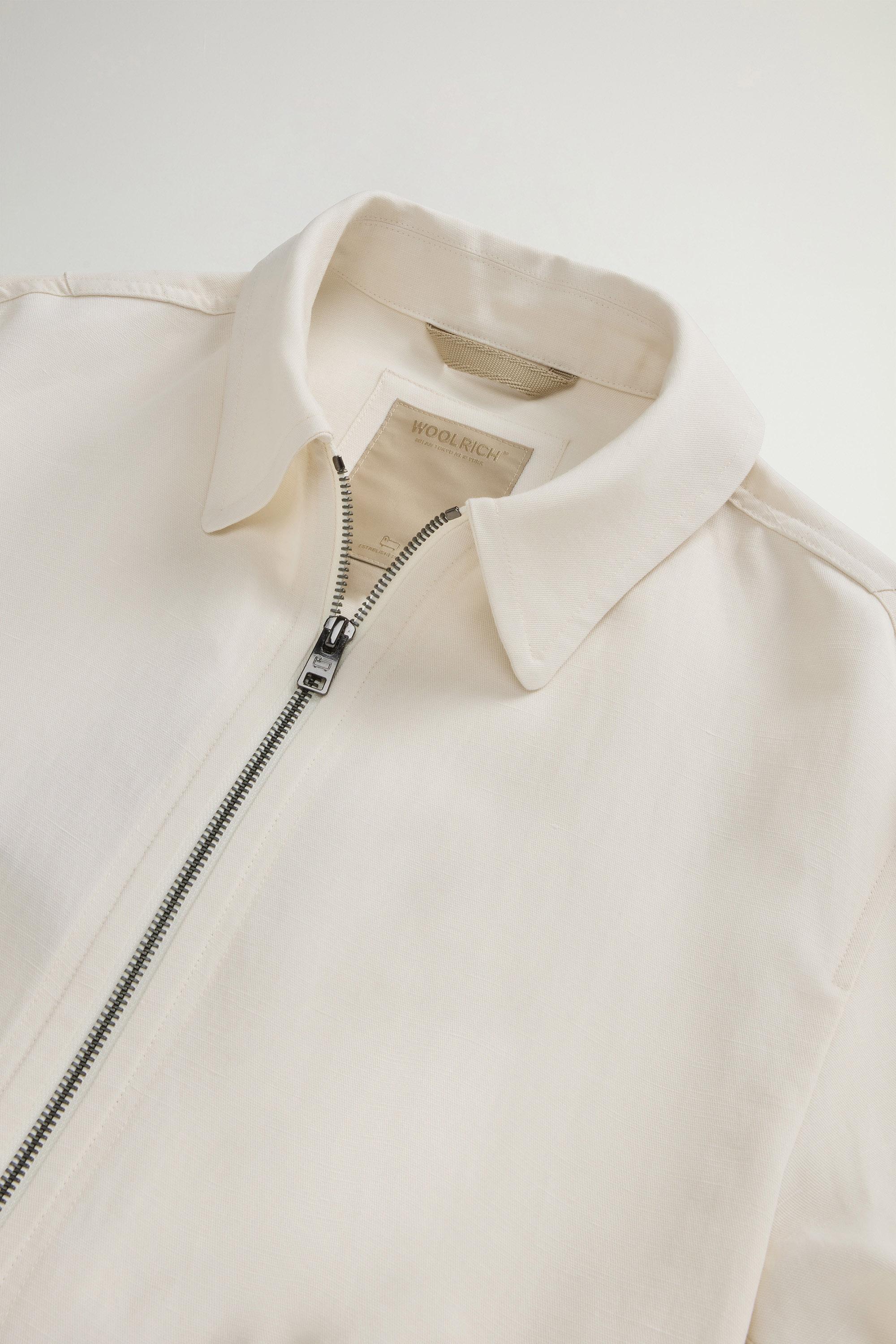 LYOCELL LINEN OVERSHIRT White photo 6 | Woolrich