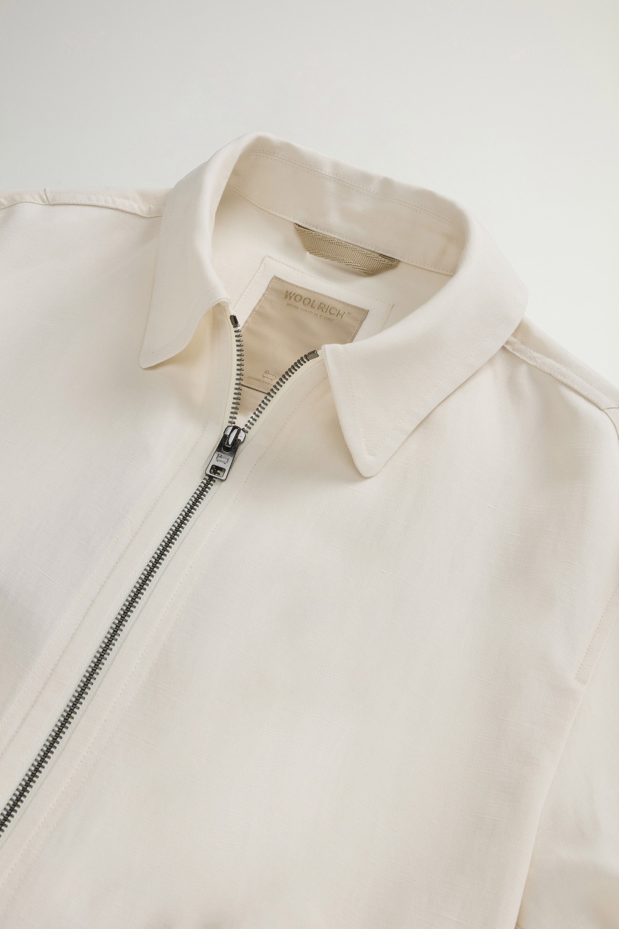 LYOCELL LINEN OVERSHIRT White photo 6 | Woolrich