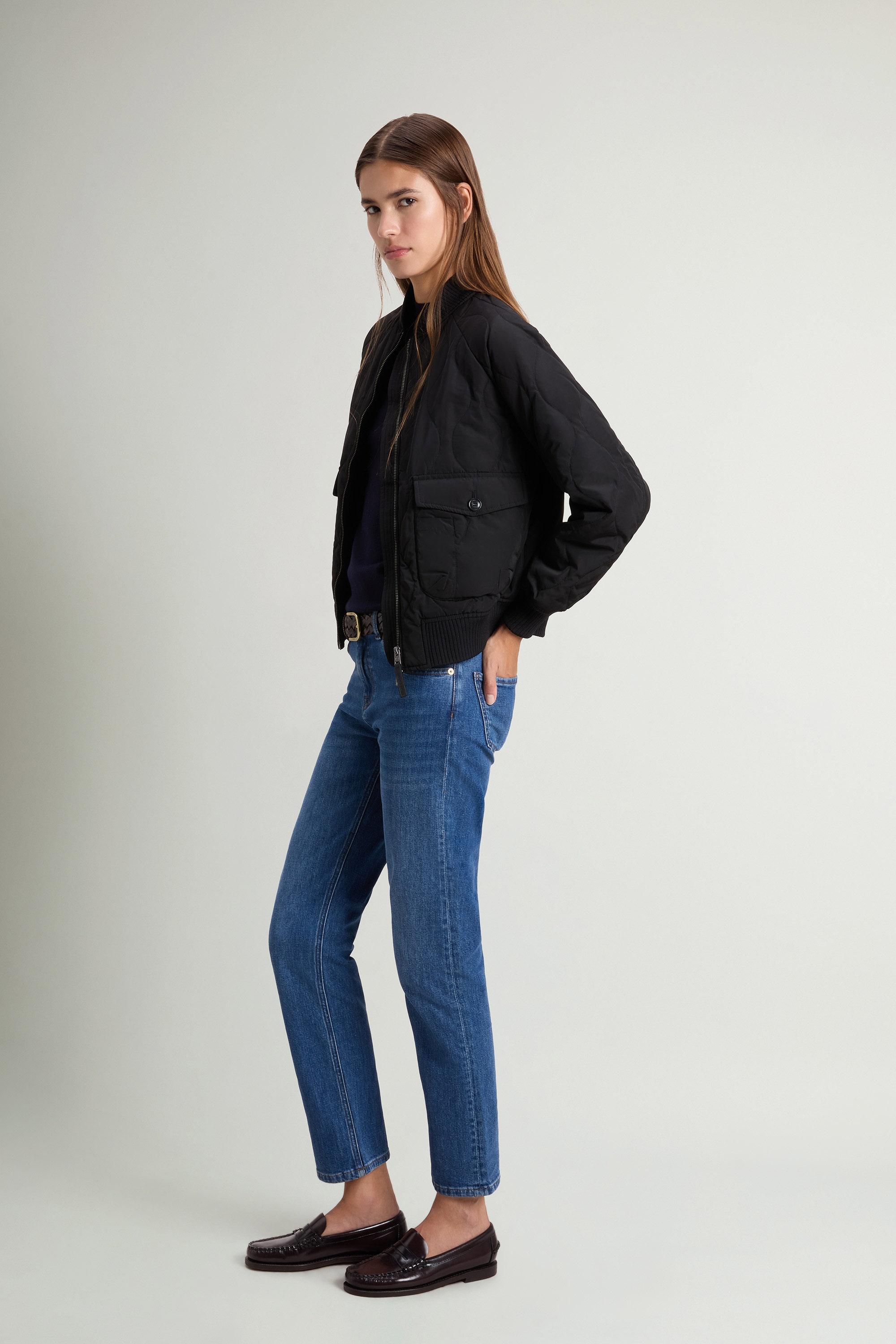 Bomber Military en nylon brillant matelassé Noir photo 1 | Woolrich