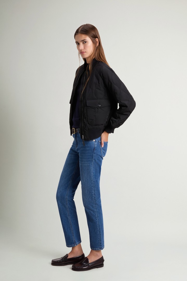 Bomber Military en nylon brillant matelassé Noir photo 2 | Woolrich