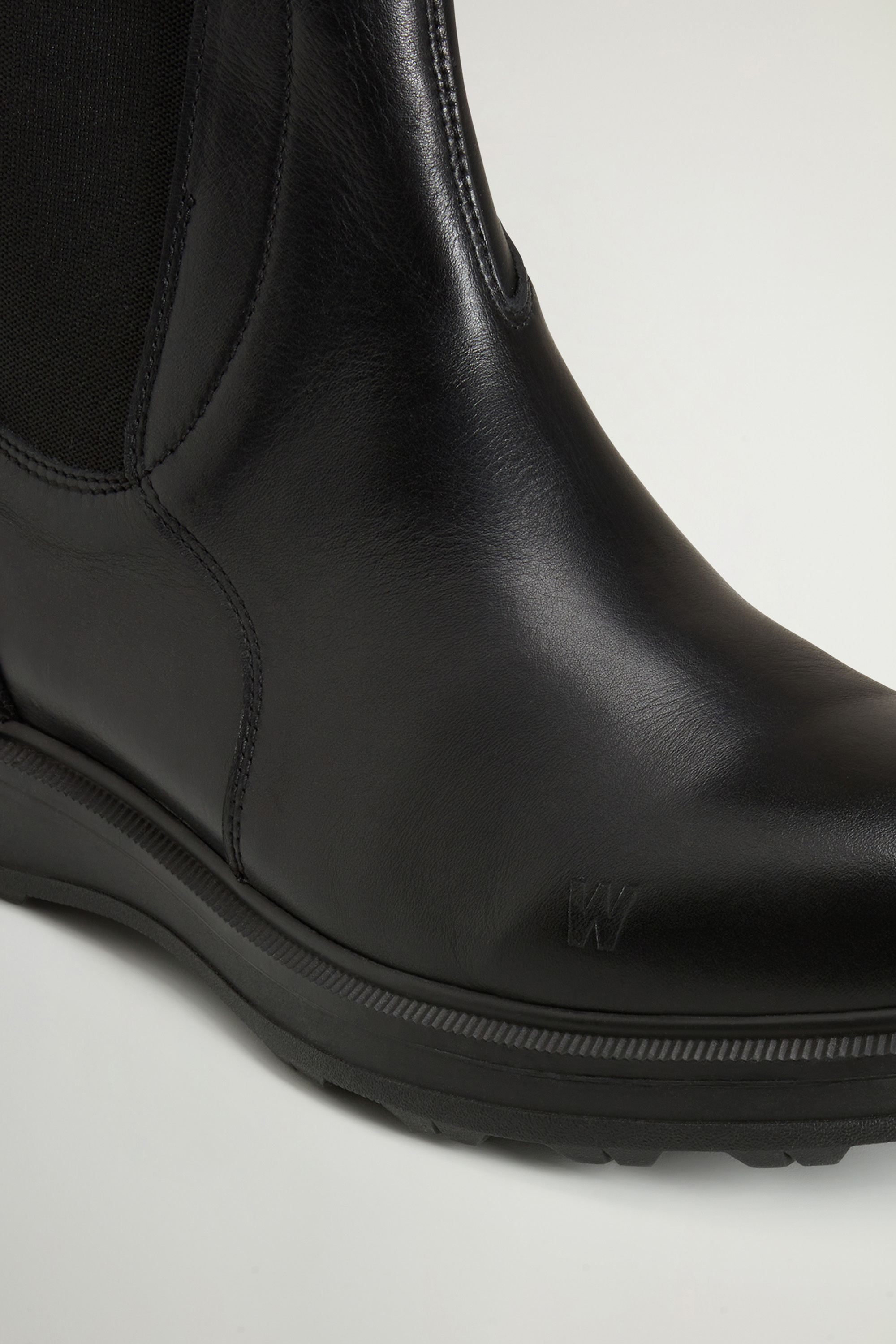 Stone Grove Ankle Boots in calfskin leather Black photo 5 | Woolrich