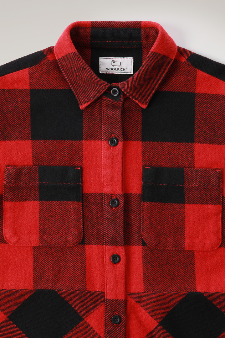 Girls' Buffalo Check Flannel Dress Red photo 5 | Woolrich