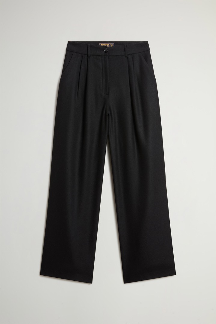 Pantalon en flanelle de laine mélangée Noir photo 4 | Woolrich