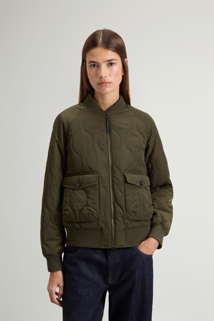 MILITARY POLY BOMBER Vert photo 1 | Woolrich