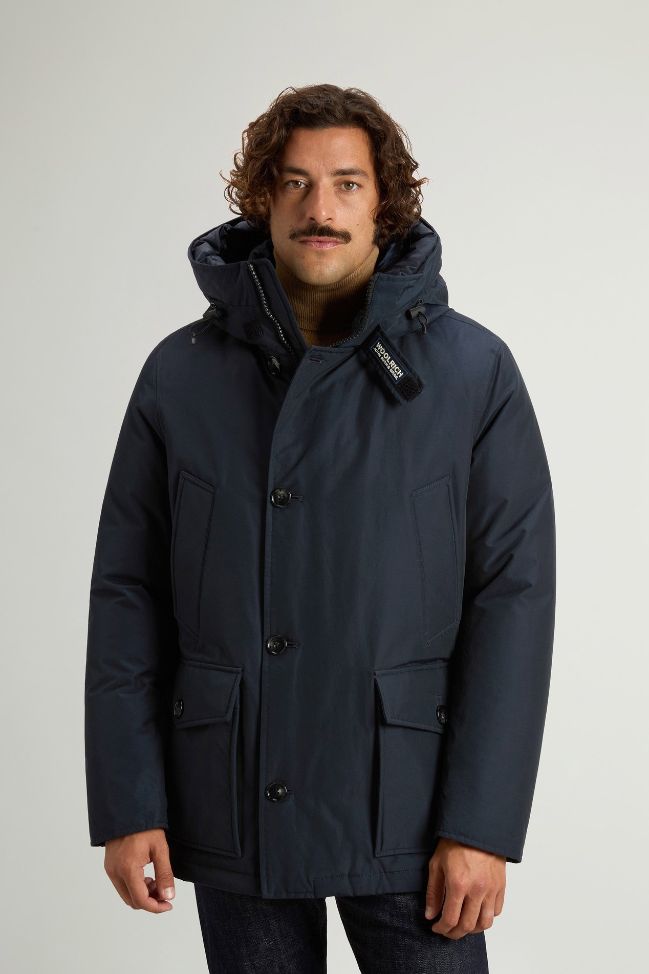 Arctic Anorak aus Ramar Cloth Blau photo 1 | Woolrich