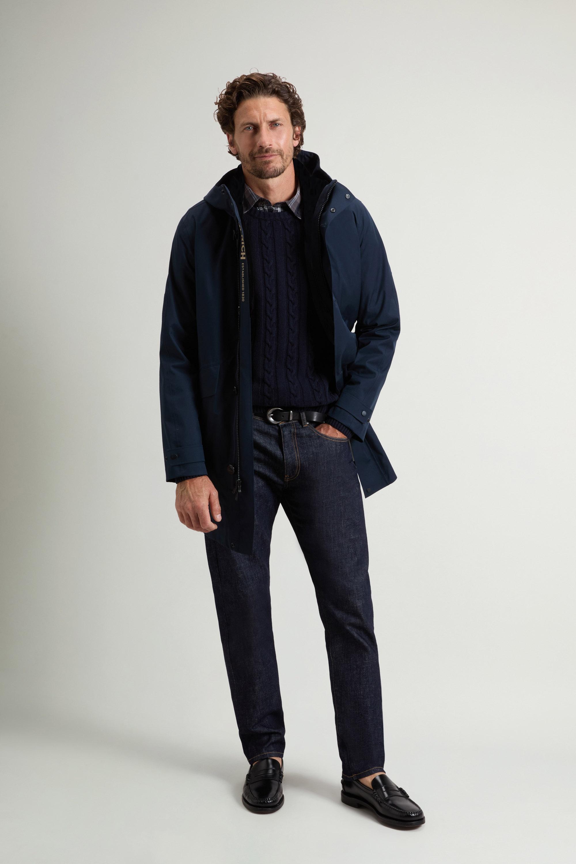 Weaver 3-in-1-Mantel mit wendbarer Innenjacke Blau photo 1 | Woolrich