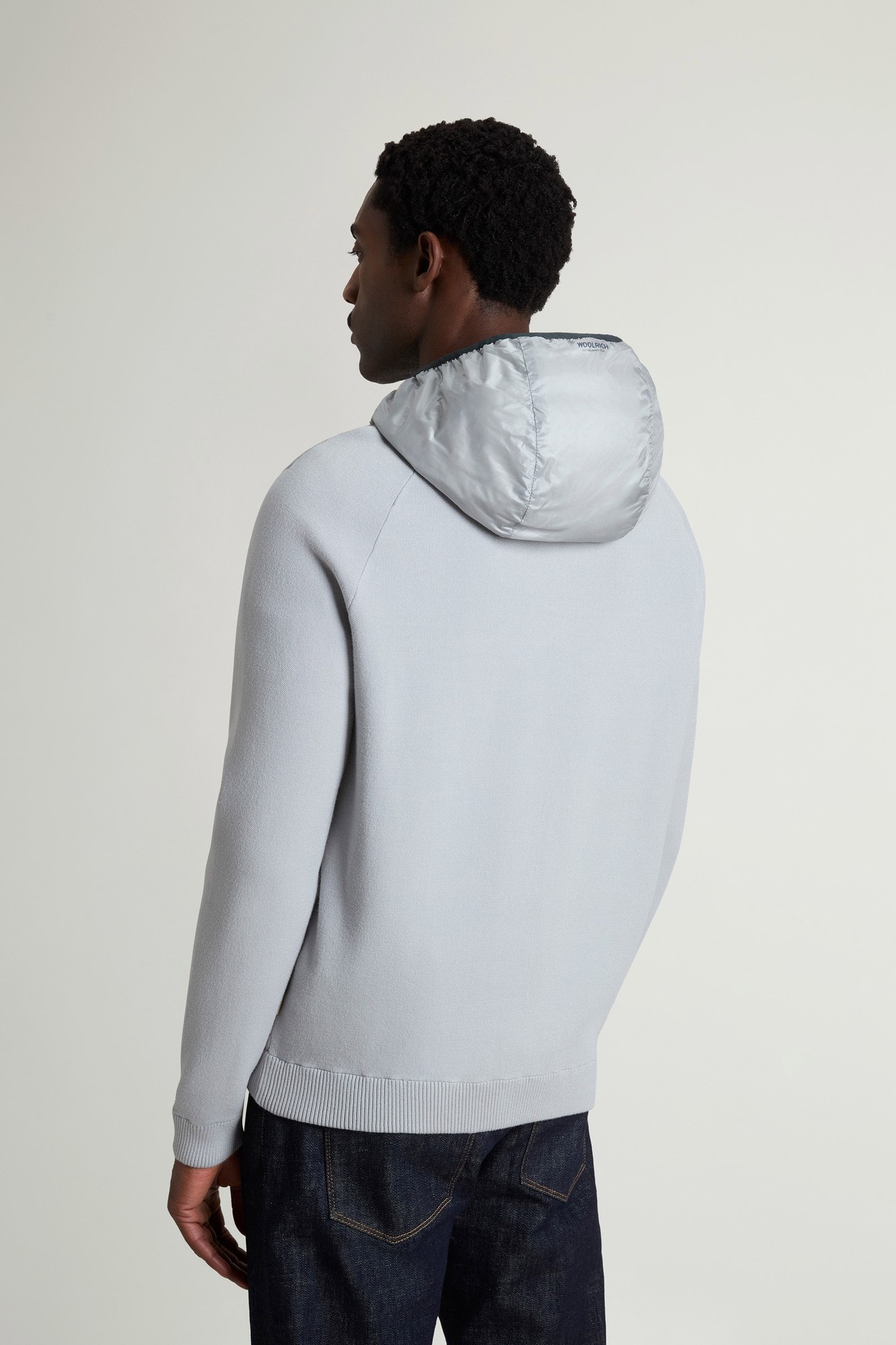 Allen Hybrid Jacket in Ripstop Nylon Gray photo 3 | Woolrich