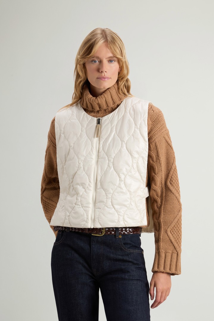 Packable Quilted Vest in Urban Light Nylon White photo 1 | Woolrich