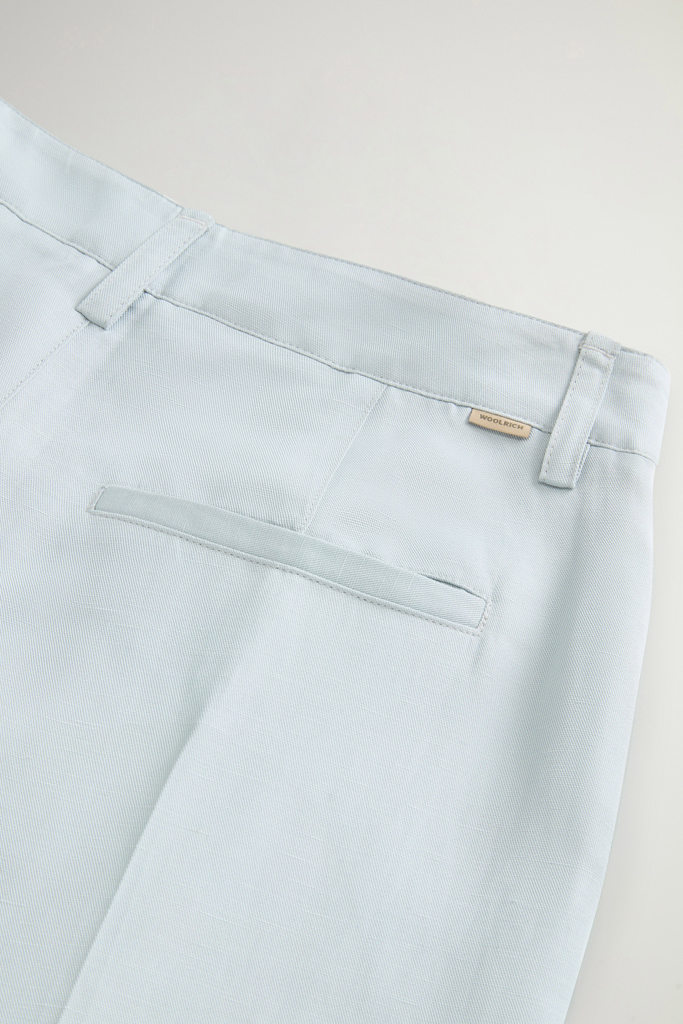 Pants in Linen Blend Blue photo 5 | Woolrich
