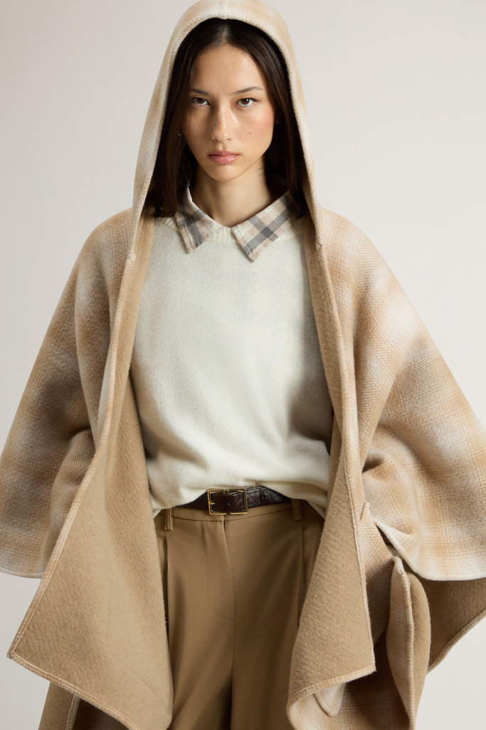 HOMBRE WOOL BLEND CAPE Beige photo 3 | Woolrich