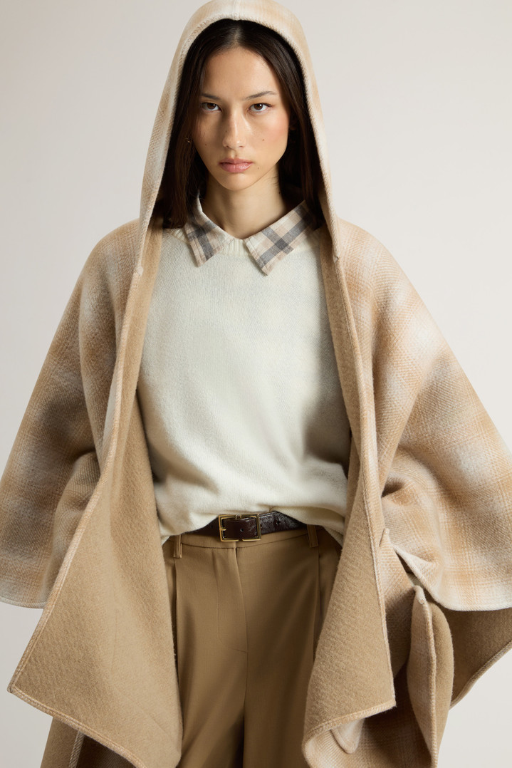 HOMBRE WOOL BLEND CAPE Beige photo 3 | Woolrich