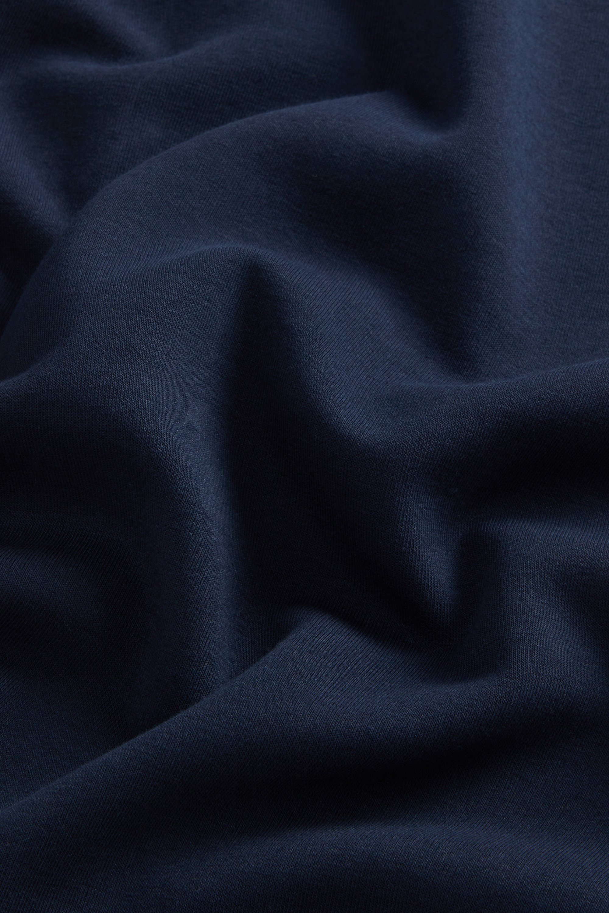 Crewneck Sweatshirt in Cotton-Blend Interlock with Logo Blue photo 6 | Woolrich