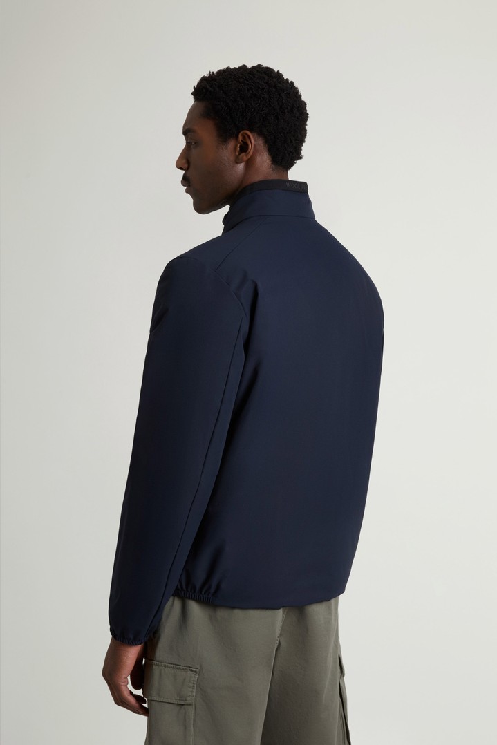 Padded Sailing Bomber Jacket in Two-Layered Fabric Blue photo 3 | Woolrich