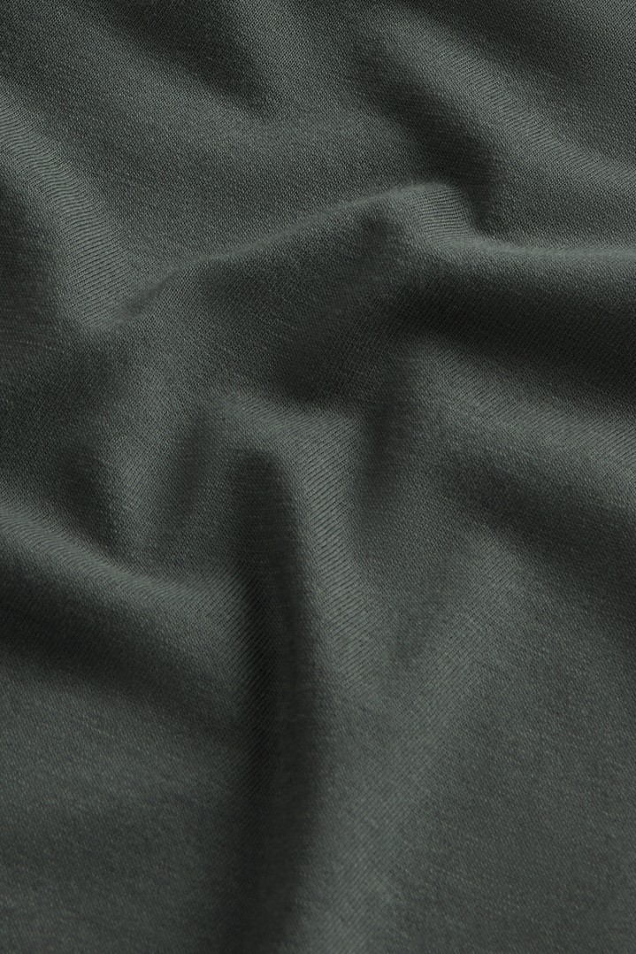 Top in Cotton and Modal Blend Green photo 6 | Woolrich